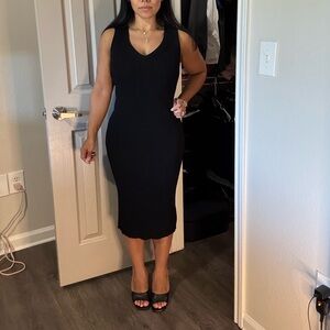 Michael Kors Elegant Black Sleeveless Dress